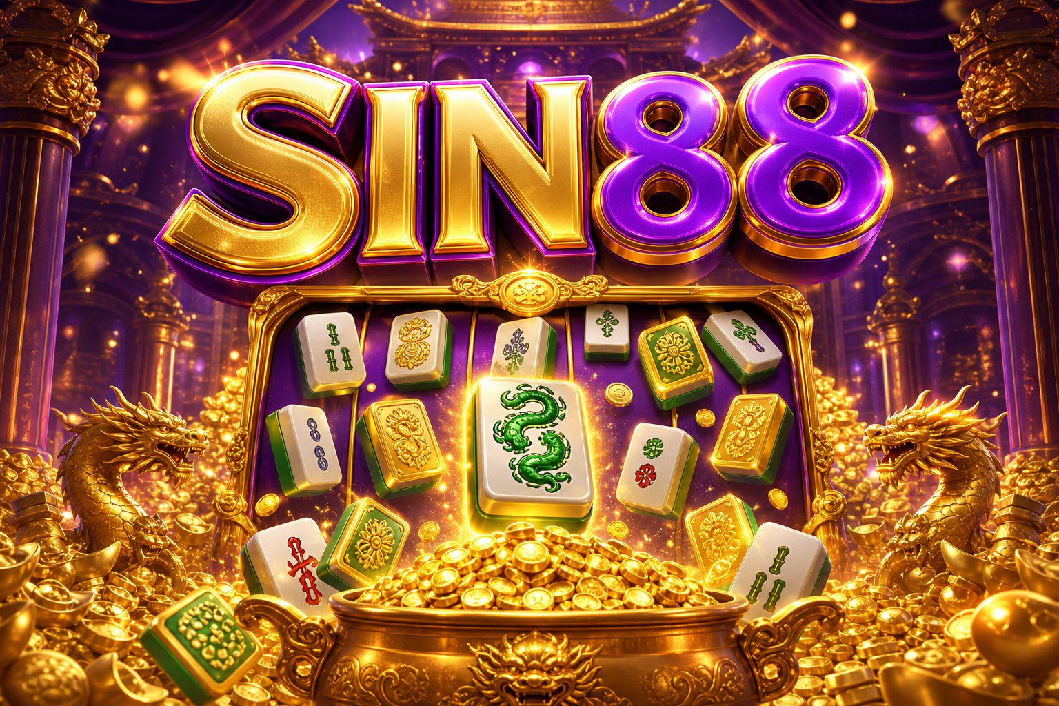 Ảnh bìa trò chơi Fortune Gems 2 tại SIN88 với vòng quay may mắn và các viên ngọc rực rỡ